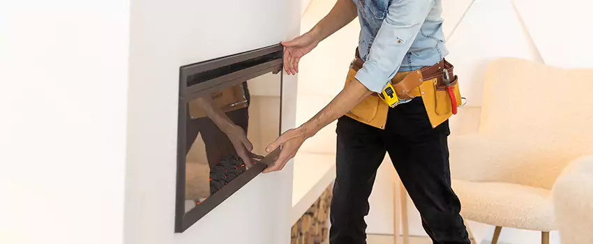 Metal Fireplace Installation in Grapevine, Texas
