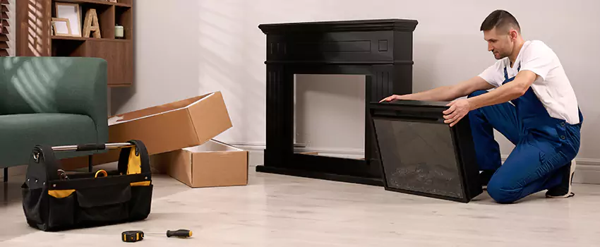 Old Rusted Metal Fireplace Repair And Replacement in Grapevine, TX
