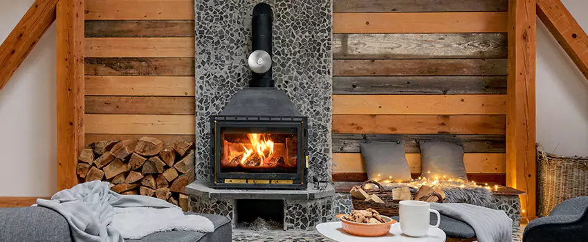 Thelin Hearth Products Direct Vent Gas Stove Fireplace Inspection in Grapevine, Texas